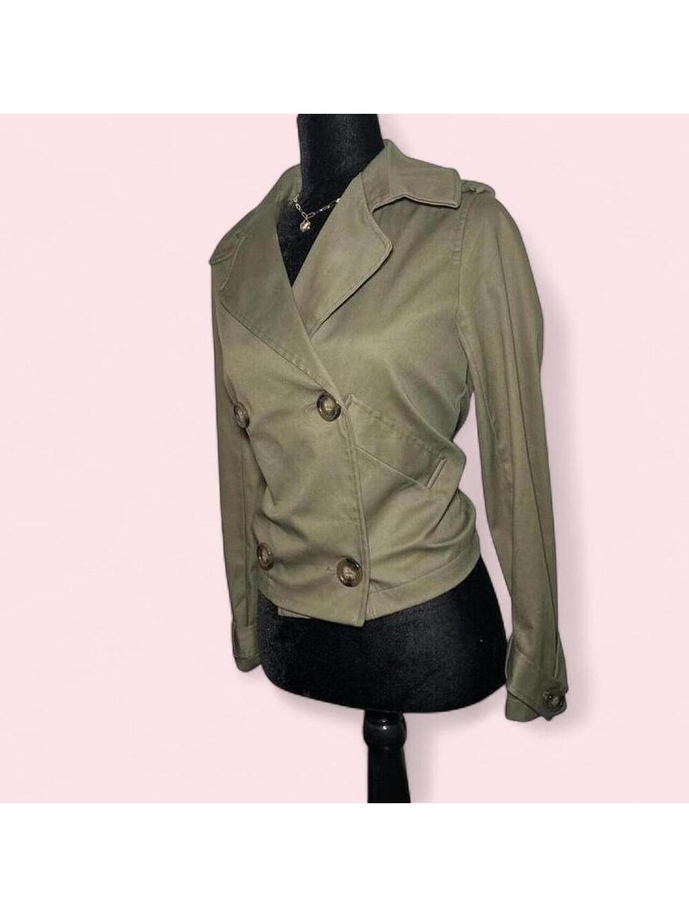 Vintage Y2K Shinestar Green Double Breasted Jacket Size Small - Picture 3 of 6